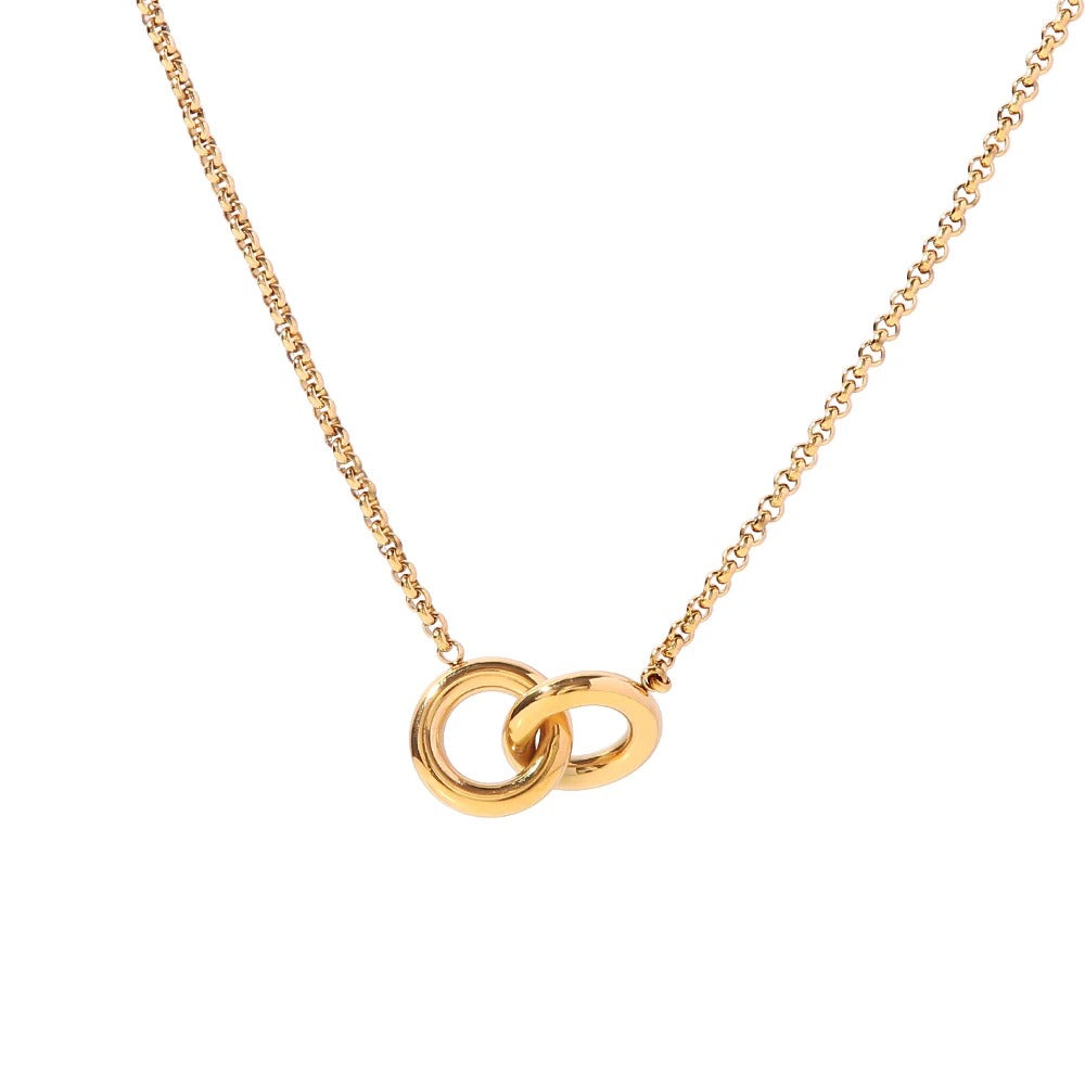 Interlocking Hoops Necklace